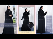 Abaya Gamis Syari Shalihah Jetblack Alsyahra Exclusive