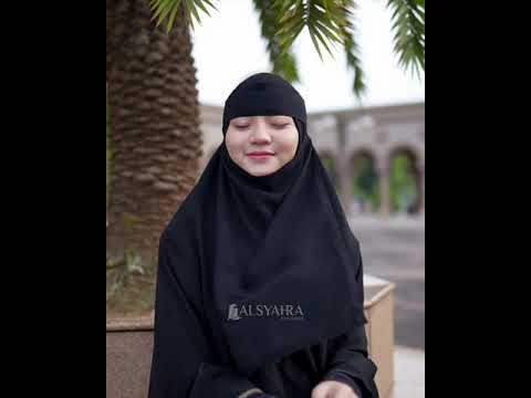 Niqab Bandana Pulldown Sifon Silk Jetblack Alsyahra Exclusive