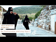 Abaya Gamis New Hurun In Jetblack Alsyahra Exclusive